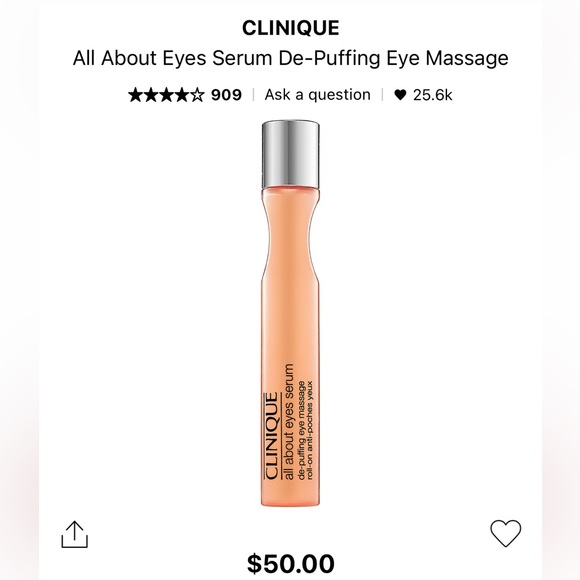Clinique Skincare Clinique All About Eyes Serum Depuffing Eye